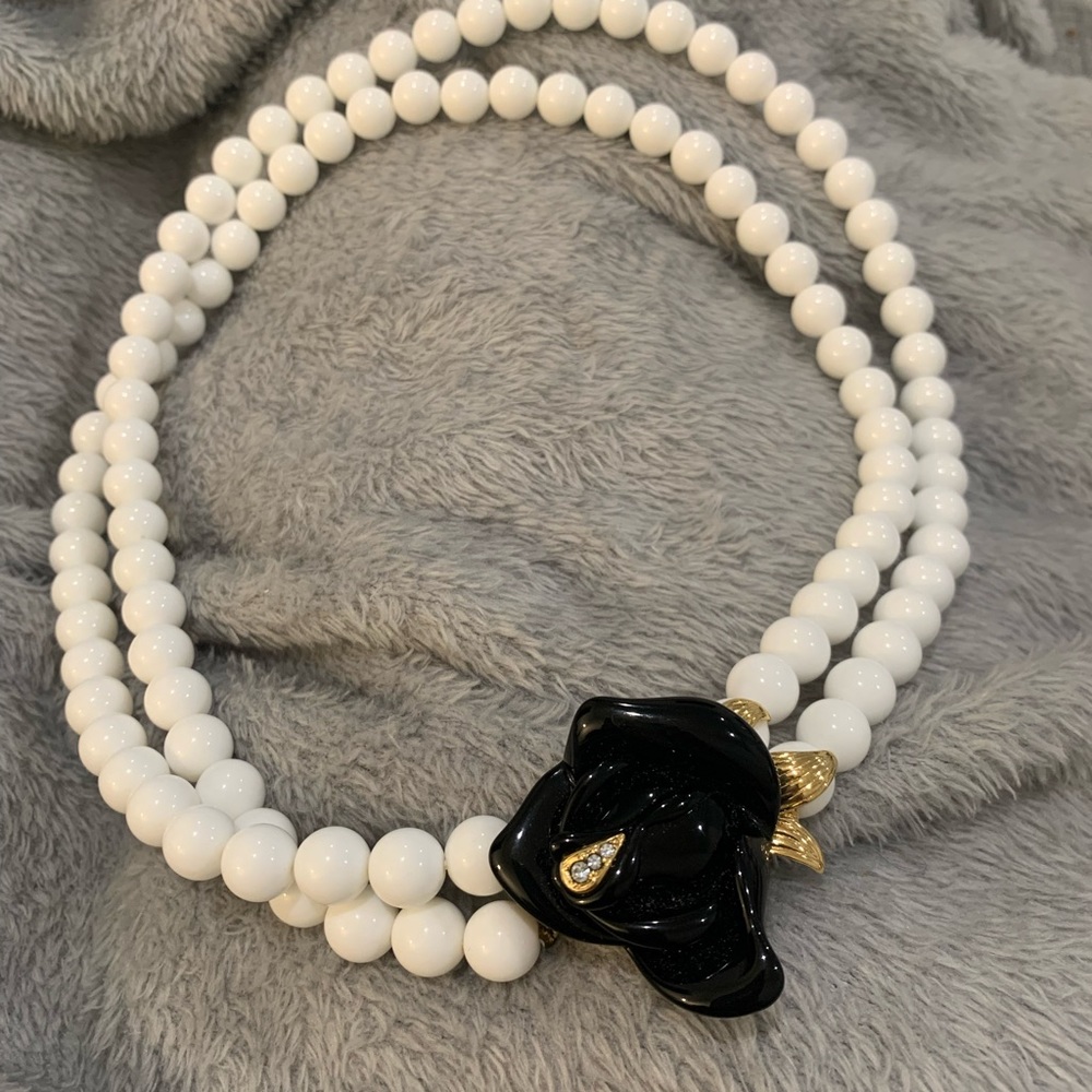 Vintage Signed Kjl Kenneth Jay Lane For Avon Midn… - image 2